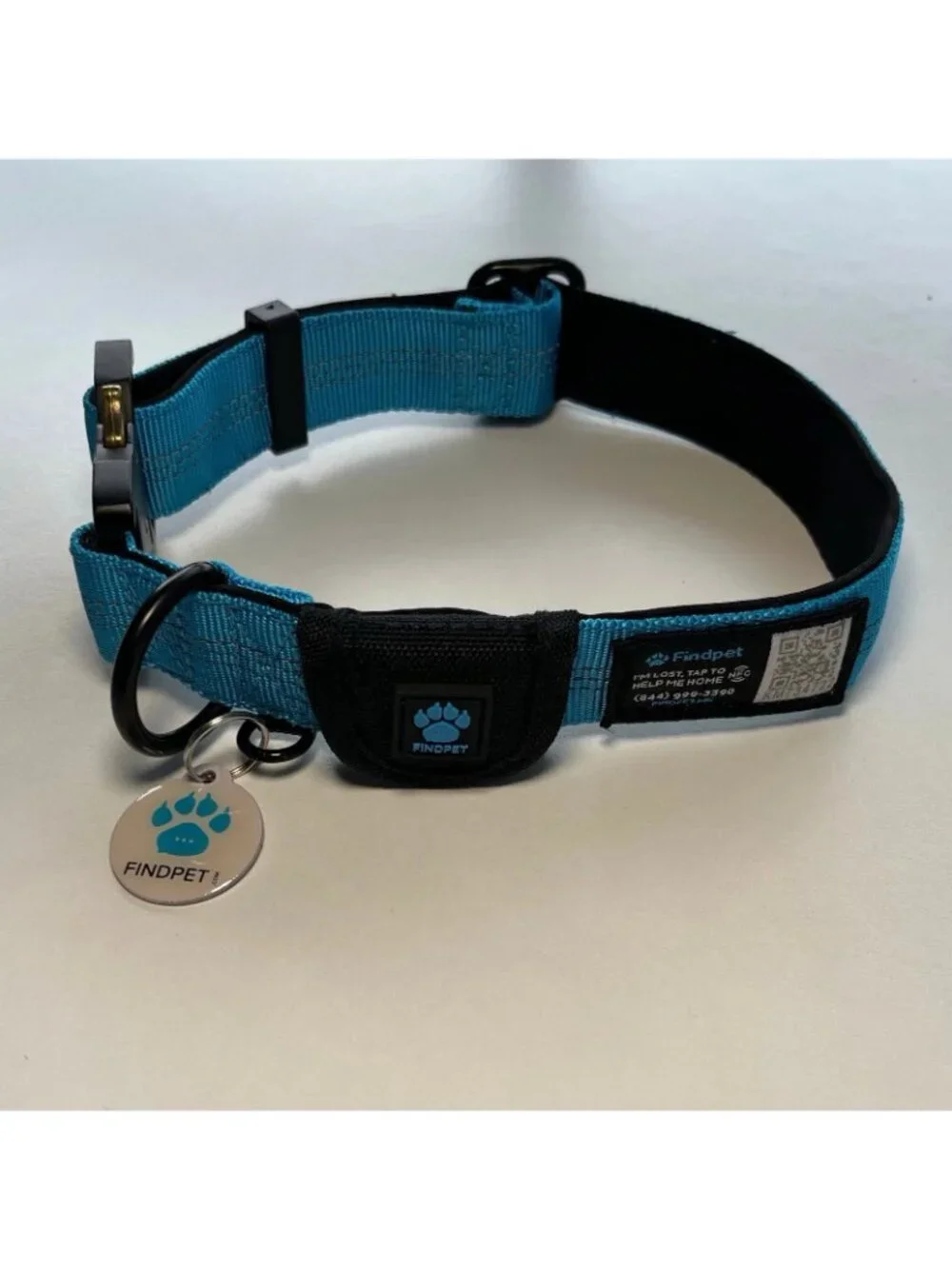 FindPet Wireless Locator Air Tag Comfort ID Collar Small Dog Track Scan Your Pet
